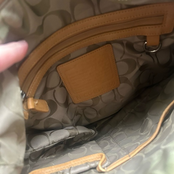 Vintage Coach RARE pebbled leather hobo bag double strap 9350 mustard y2k retro - Picture 10 of 13